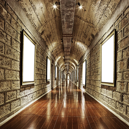 Wine cellar with wine bottle and glasses のeditorial素材