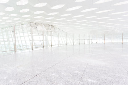 interior of the modern buildingのeditorial素材