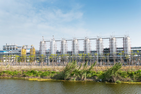 petrochemical industry factoryのeditorial素材