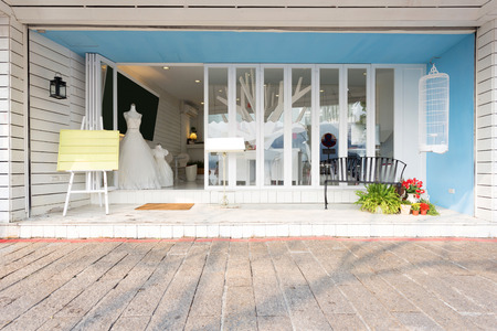 trendy modern salon wedding dress のeditorial素材