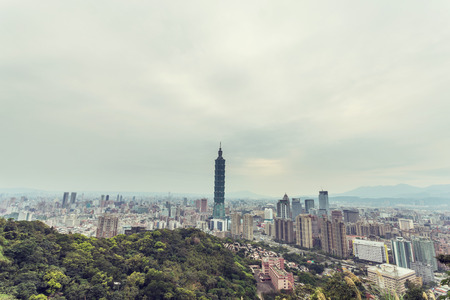 cityscape of taipeiのeditorial素材