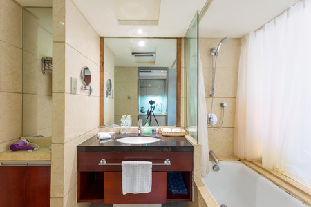 bathroom in hotelのeditorial素材