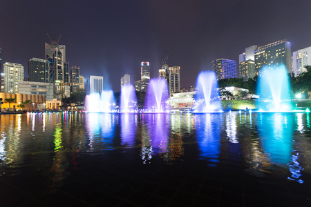 music fountain  in the square of KLCC,kuala lumpur.のeditorial素材