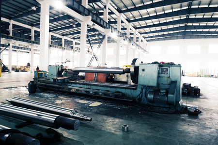 modern mechanism factory interiorのeditorial素材