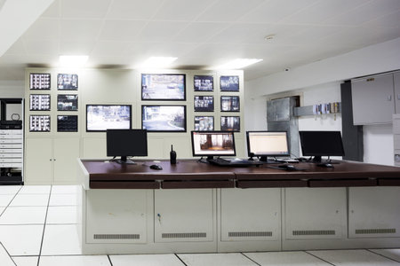 surveillance control room interior