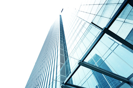 up looking the modern business office building exterior and skyのeditorial素材