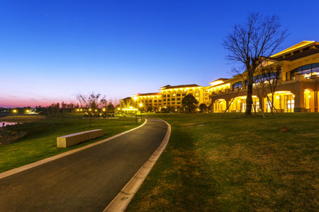 skyline and landscape near holiday resortのeditorial素材