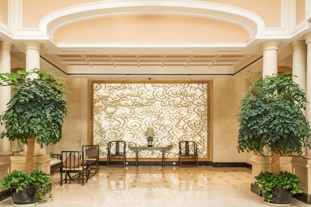 modern hotel interior and corridorのeditorial素材