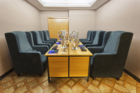 Internet cafe interiorのeditorial素材