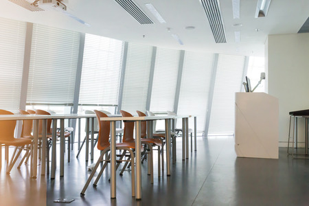 modern classroom interior and furnitureのeditorial素材