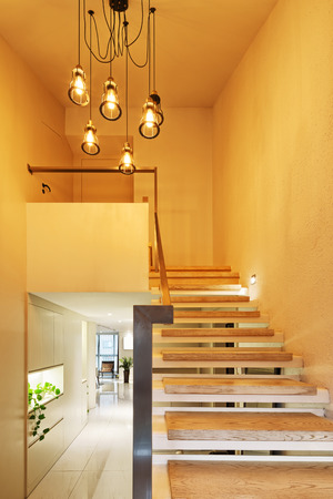 luxury home stairs and decorationのeditorial素材