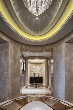 luxury home corridor interiorのeditorial素材
