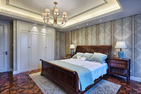 luxury bedroom interior and decorationのeditorial素材