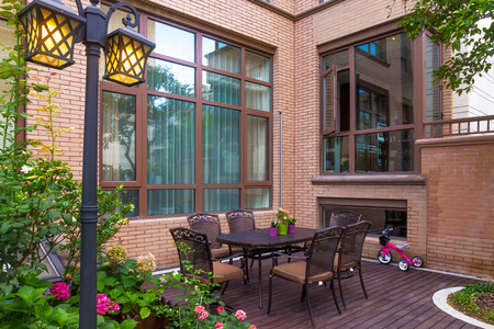 luxury villa exteriorのeditorial素材