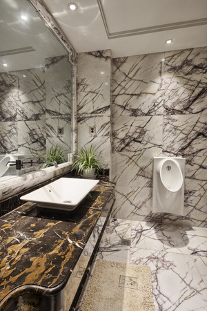 washing sink in toiletのeditorial素材