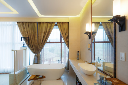 design and decoration of bathroomのeditorial素材