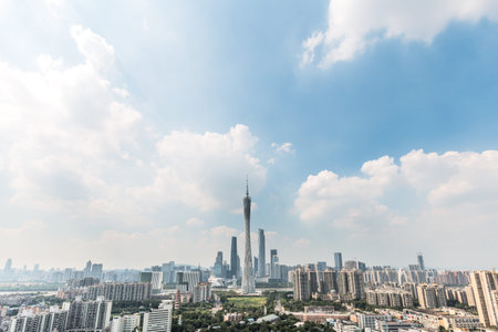 cityscape and skyline of guangzhou