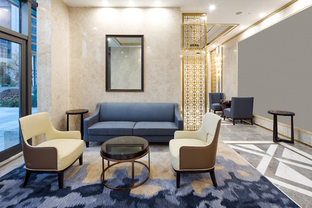 decoration and design of modern luxury living roomのeditorial素材