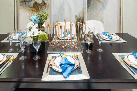 interior of modern dining room