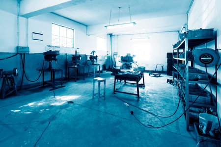 interior of modern manufacturing factory
