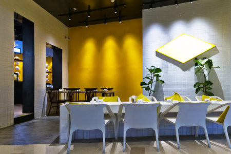 elegance dining table in luxury dining roomのeditorial素材