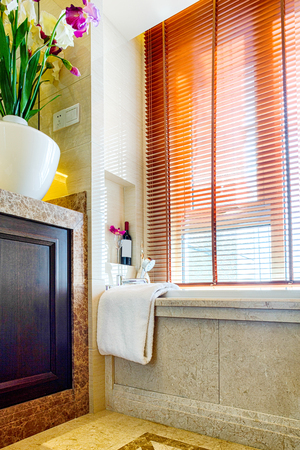 decoration and design of modern bathroomのeditorial素材