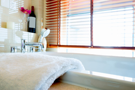 decoration and design of modern bathroomのeditorial素材