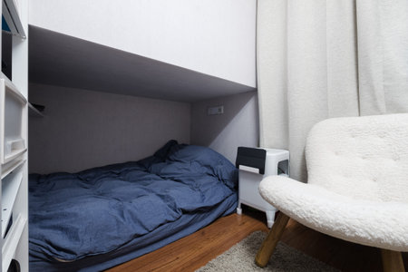 interior of simple modern dormitory