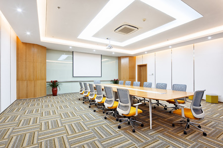 decoration and design of modern meeting room in modern companyのeditorial素材