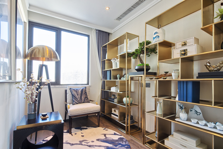 decoration and design of modern living roomのeditorial素材