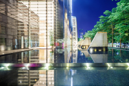 modern square in modern cityのeditorial素材