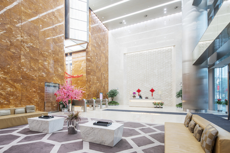 interior of modern office lobbyのeditorial素材