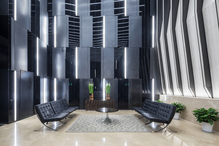 interior of modern office lobbyのeditorial素材