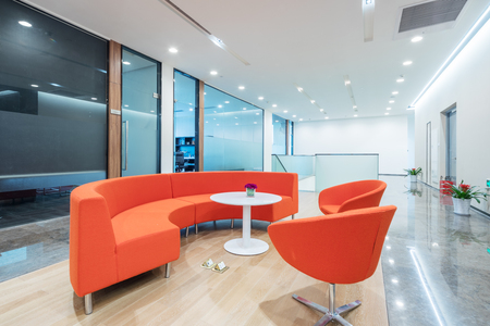 interior of modern office with sofaのeditorial素材