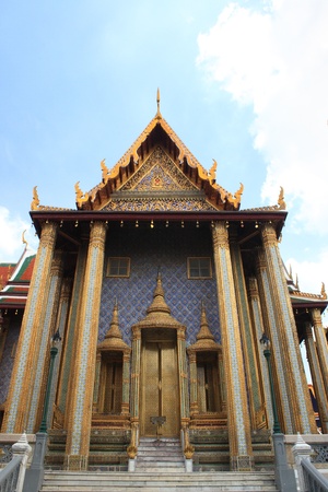 Phra Sri Rattana Chedi in Sri Lankan style  The Wat Phra Kaewの写真素材