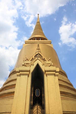 Phra Sri Rattana Chedi in Sri Lankan style  The Wat Phra Kaewの写真素材