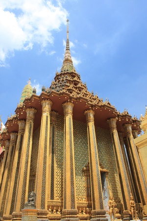 The Wat Phra Kaew is regarded as the most sacred Buddhist temple (wat) in Thailandの写真素材