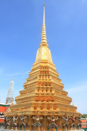 The Wat Phra Kaew is regarded as the most sacred Buddhist temple (wat) in Thailandの写真素材