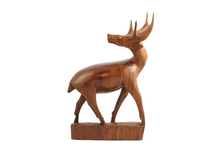 Wooden deer  の写真素材