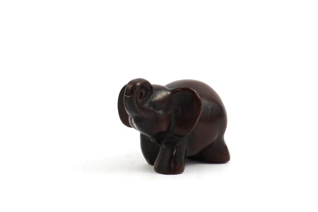 Wooden elephant の写真素材