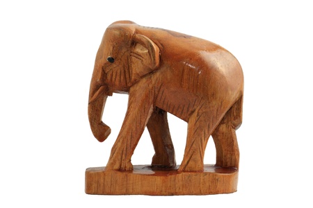 Wooden elephant の写真素材