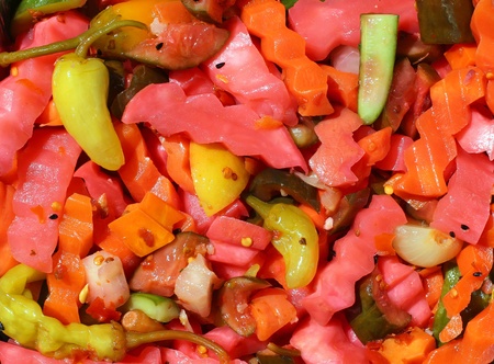 The arabian national salting food torshiの写真素材