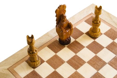 Two chess rooks will attack kingの写真素材
