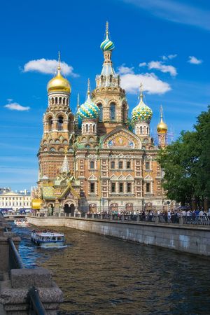 Church of the Savior on Blood at St Petersburg, Russiaの写真素材