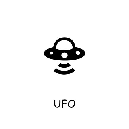 Ufo flat vector icon. Hand drawn style design illustrations.のイラスト素材