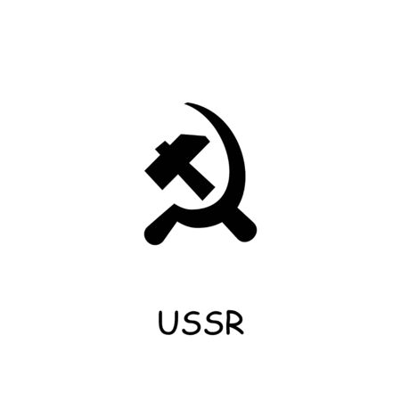 USSR flat vector icon. Hand drawn style design illustrations.のイラスト素材
