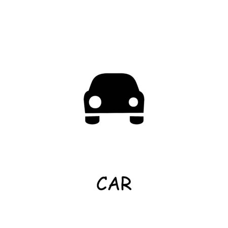 Car flat vector icon. Hand drawn style design illustrations.のイラスト素材