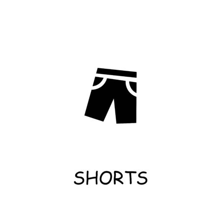 Shorts flat vector icon. Hand drawn style design illustrations.のイラスト素材