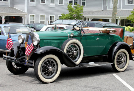 A 1928 model A Ford のeditorial素材