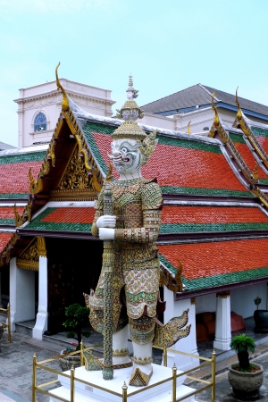 Giant guardian statue in Thailand の写真素材